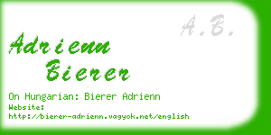 adrienn bierer business card